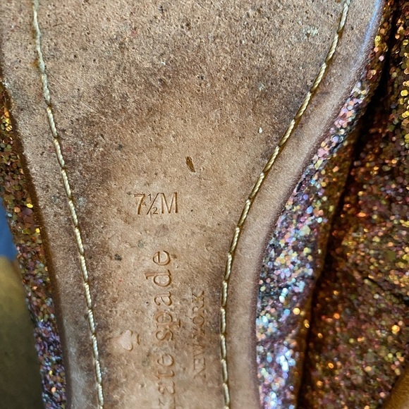Kate Spade New York glitter ballet flats in lavender 7.5 - Picture 5 of 9